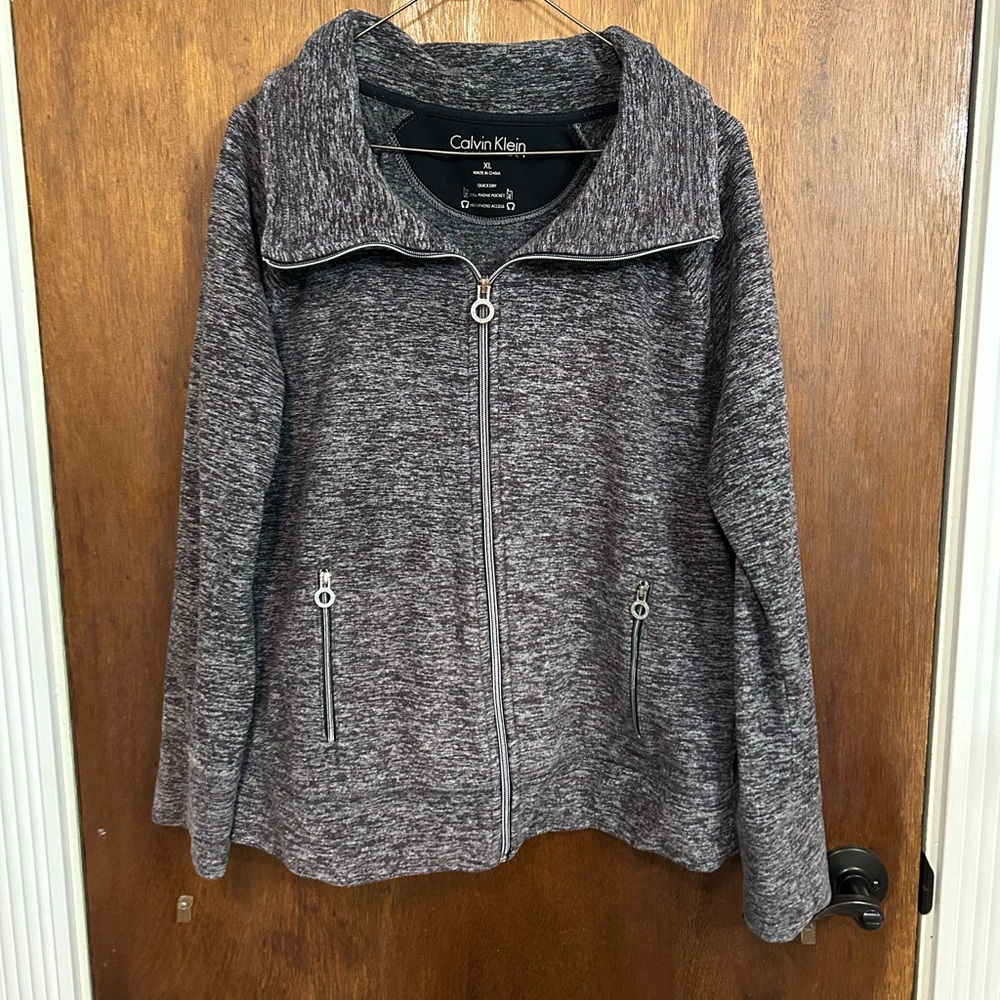 Calvin Klein Performance Heathered Gray Jacket